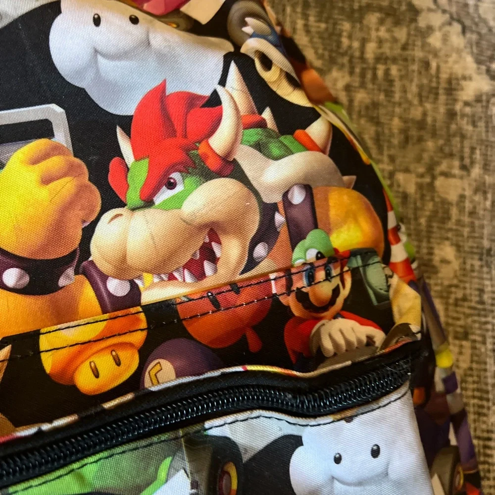 Super Mario Bros 3D All-Over Print Large Backpack 🎒